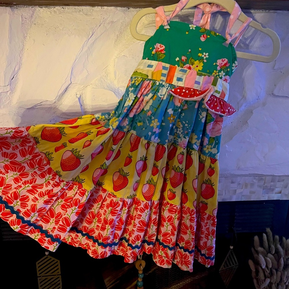 Matilda Jane Good Hart Strawberry Fields Dress Meadow Sweet Ellie